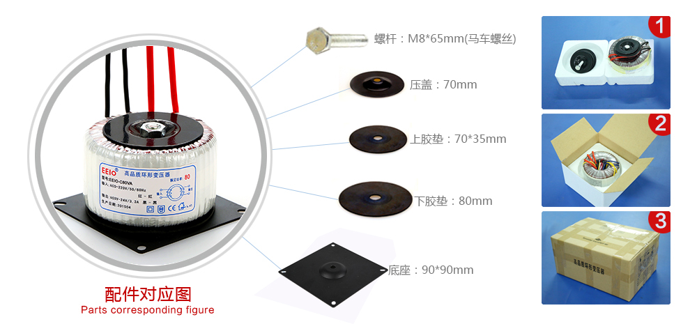 环形变压器配件图