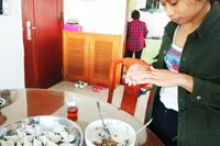 圣元伙伴周末包饺子咯